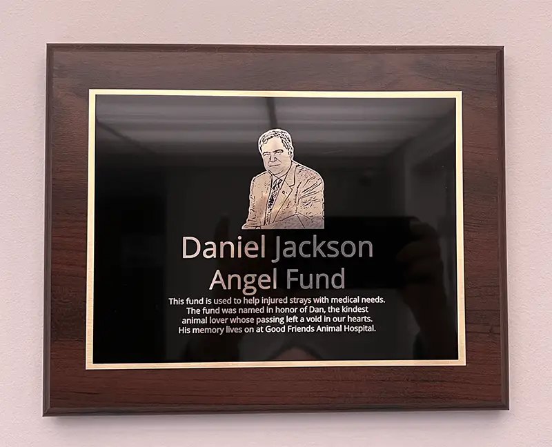 Daniel Jackson Angel Fund Plaque